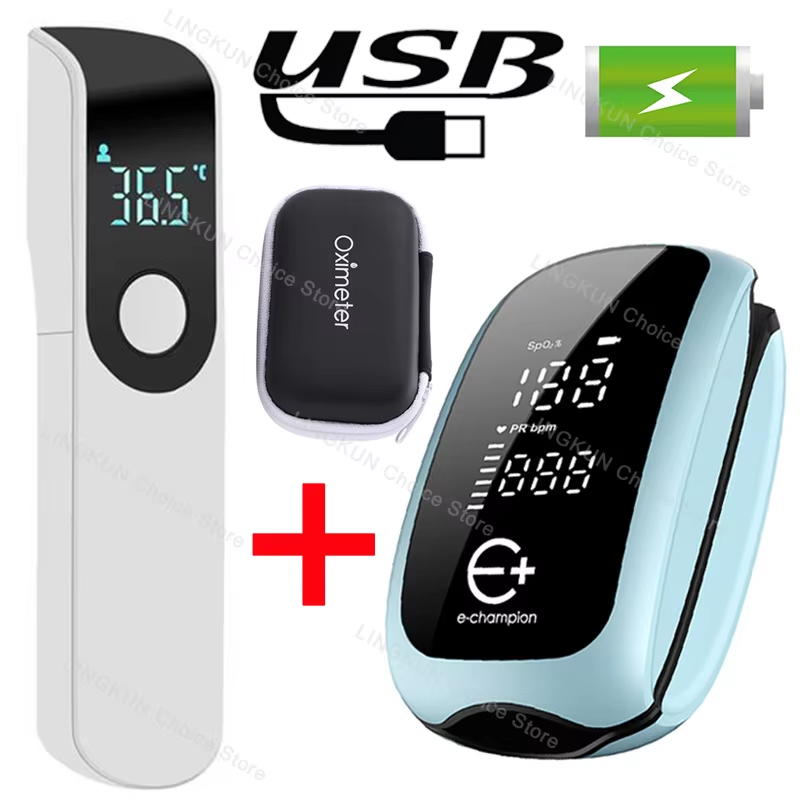 Pulse Oximeter Fingertip Rechargeable - Dijital LED Ekranlı, Şarj Edilebilir, Çocuklar