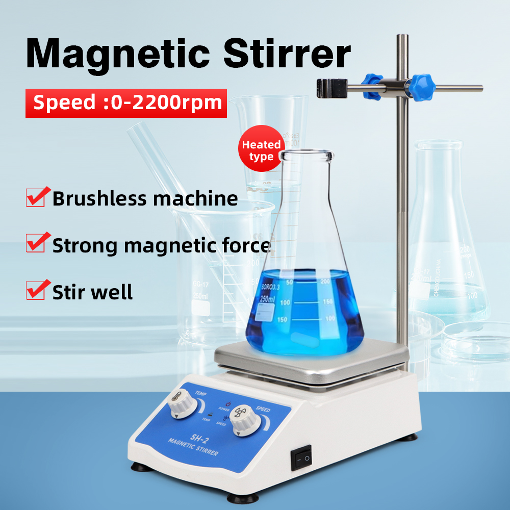 Lab Magnetic Stirrer Hot Plate - SH-2 Isıtma Manyetik Karıştırıcı 2000 ml