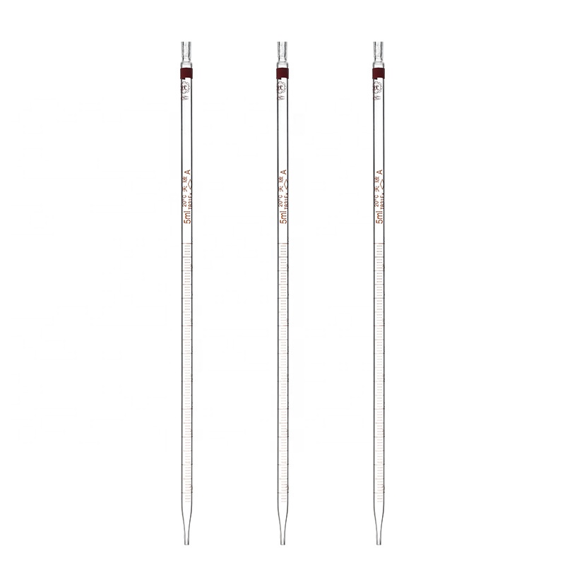 Lab Equipment - Renkli Hacim Ölçer 0.1-50mL Cam Hacimsel