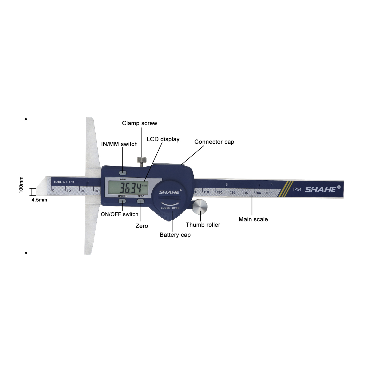 SHAHE Dijital Derinlik Kumpas  - Digital Caliper 150Mm Stainless Steel incelemesi ve fiyatı